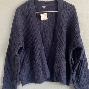 NWT Aerie Navy Knit Sweater Cardigan